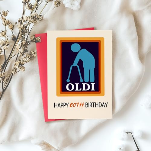 Funny 60th Birthday Card for Men & Women, Premium Quality