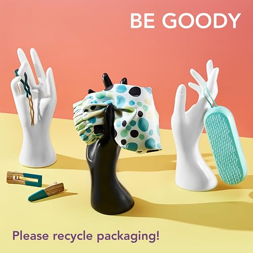 GOODY Sustainable Large Hair Claw Clips 3-Pack - Plant-Based Assorted Colors