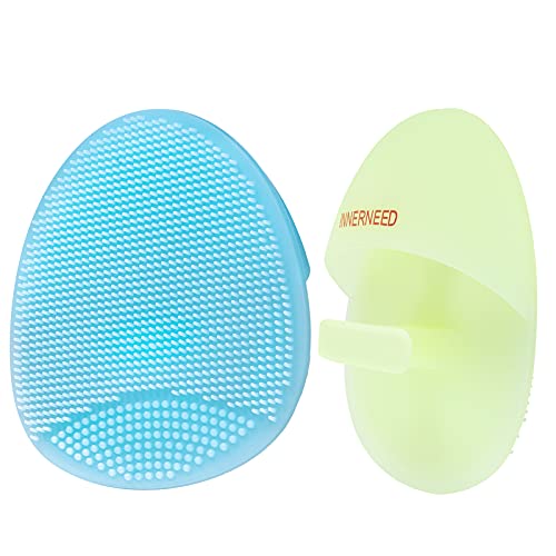 INNERNEED Silicone Face Cleanser and Exfoliating Facial Scrubber Brush 2-Pack