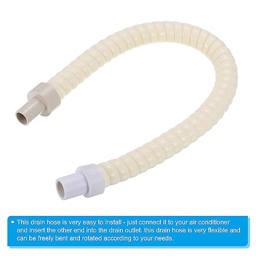 PATIKIL 1.6ft PVC Air Conditioner Drain Hose - Flexible & Leak-Free