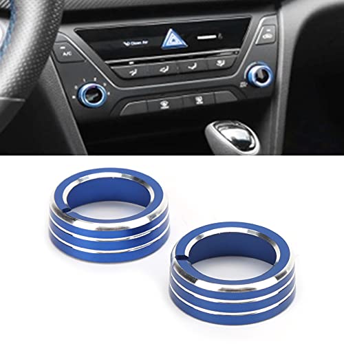 Akozon A/C Switch Knob Cover for Elantra 2015-2020 - 2pcs Trim