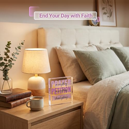 Inspirational Acrylic Desk Decor Sign - 4x4 Inches