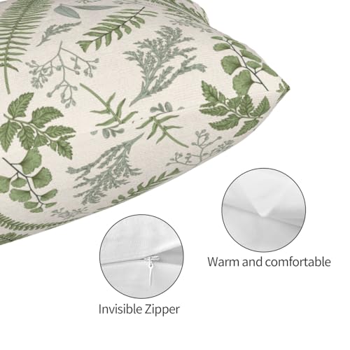 Wansin Modern Leaves Throw Pillow Cover, 14x20 Inch Decorative Case