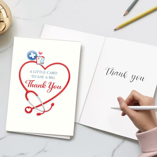 Nurse Appreciation Card - Cute Stethoscope Heart Design