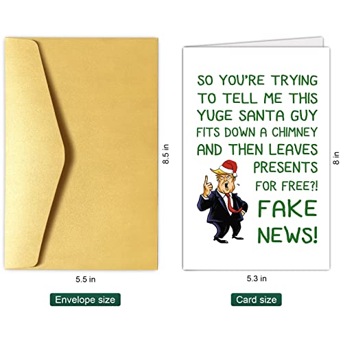 Funny Donald Trump Christmas Card - Humorous Holiday Greeting