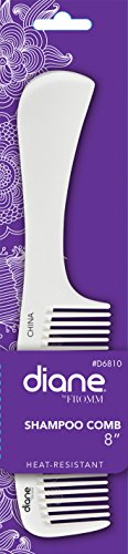 Diane Heat-Resistant Static-Free Shampoo Styling Comb - White