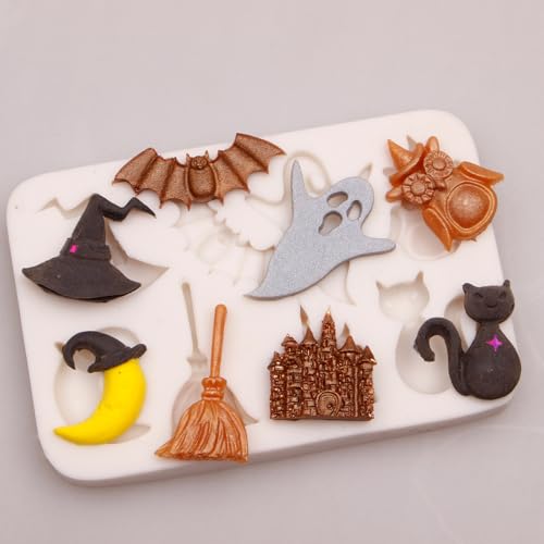 Witch Hat Halloween Silicone Fondant Mold for Cake & Candy