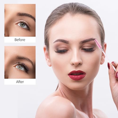 Tbestmax 100 Pcs Disposable Mascara Wands & Eyelash Spoolie Brushes