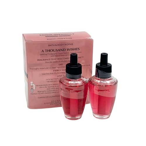 Bath and Body Works A Thousand Wishes WallFlower Fragrance Refill. 4 Pack 0.8 Oz