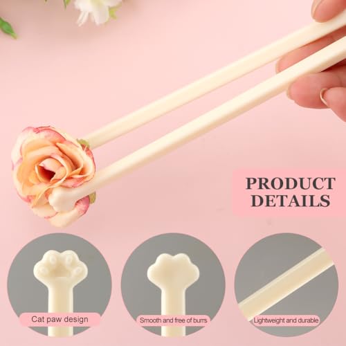 Cat Paw Chopsticks - Adorable Pink Non-Slip Grip for Easy Eating