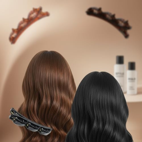 NexusPulse 6Pcs Double Layer Twist Hair Braider & Headband Set