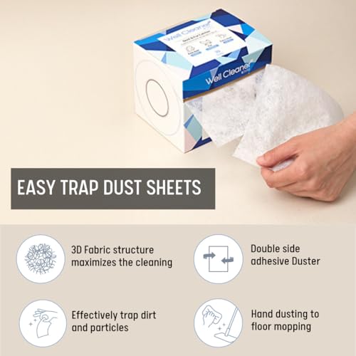 70 Count Disposable Dry Sweeping Cloths for Hardwood and Tile Floors