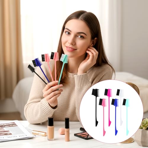 21-Piece Hair Edge Brush and Comb Set, Double-Sided Styling Tools