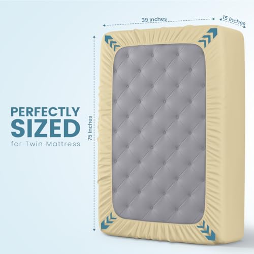 Utopia Bedding Waterproof Twin Size Mattress Protector - 15" Deep