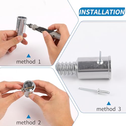 Universal Threaded Tip Replacement Kit for 0.8"/1" Poles - 4 Set