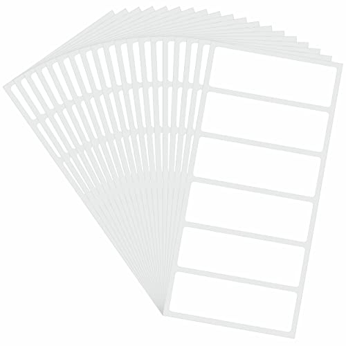 120 PCS Removable Rectangle Labels for Jars & Containers - 1x3 inch