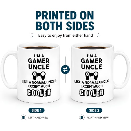 Funny Uncle Coffee Mug - Gamer Uncle Gift for Father's Day & Christmas