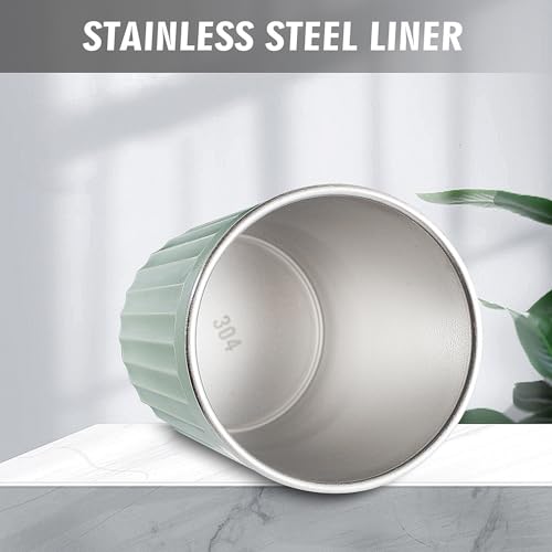 Elivida Reusable Green Stainless Steel Toothbrush Cup Holder