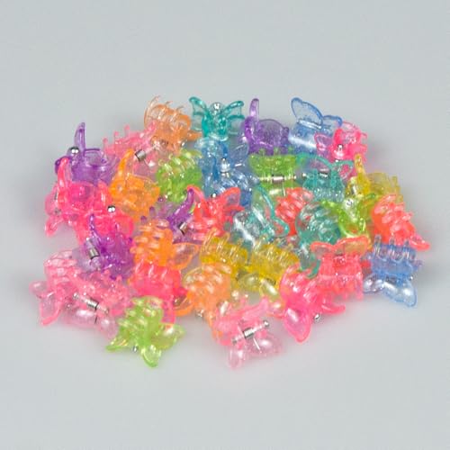 50 Pack Mini Butterfly Hair Clips Small Claw Clips for Women