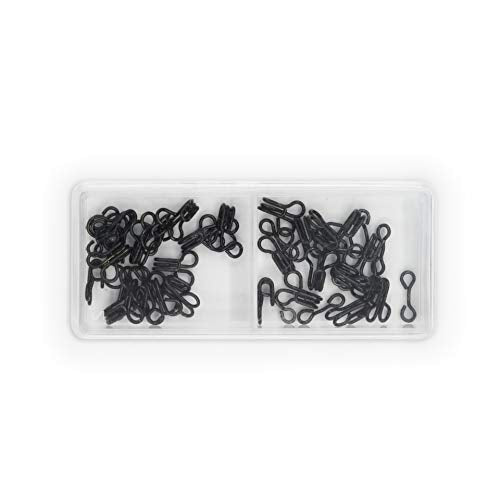 Dritz Size 0 Black Hook & Eye Closures - 14 Sets for Sewing