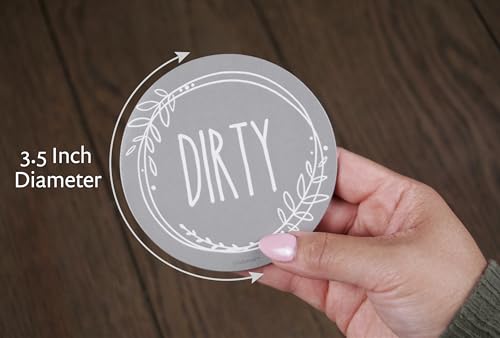 SimplyNeat Clean Dirty Dishwasher Magnet - Double-Sided 3.5" Indicator