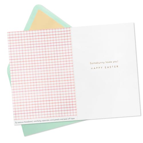 Hallmark Signature Easter Card with Bunny Ears Headband for Kids