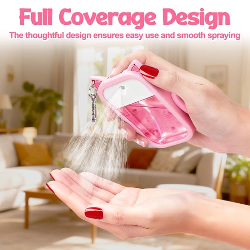 Silicone Hand Sanitizer Holder Case for Touchland with 4 Charms