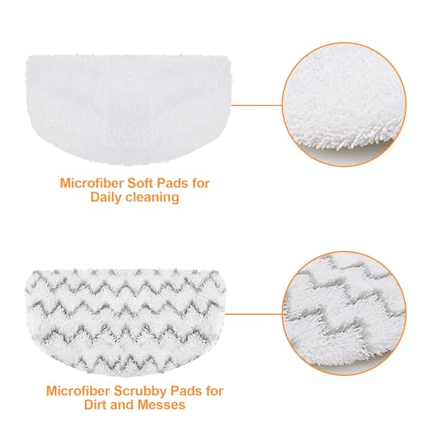 Bissell PowerFresh Steam Mop Replacement Pads - 4 Pack, Microfiber