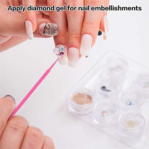 Tifanso 400PCS 2mm Disposable Micro Cotton Swabs for Lash Extensions, Pink