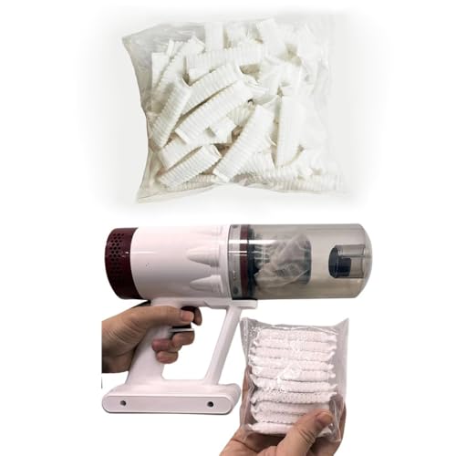 100 Pack Disposable Non-Woven Vacuum Filter Covers for Handheld Cleaners