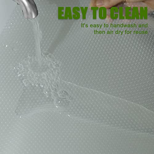 Cyrico Refrigerator Liners, 12" x 17.7" Washable Fridge Mats - 7 Pack Clear