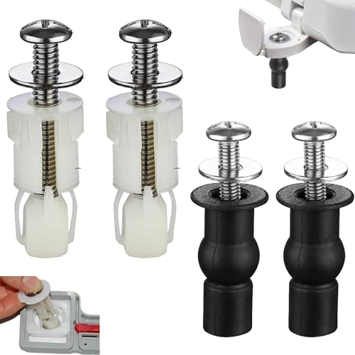 Universal Toilet Seat Replacement Kit - Stainless Steel Screws & Nuts