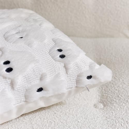 Halloween Ghost Pillow Covers Set of 2, 16x16 Inch Plush