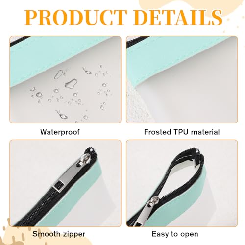LXUEJIE 4Pcs Mini Clear Makeup Bag Small Waterproof Zipper Pouch Set