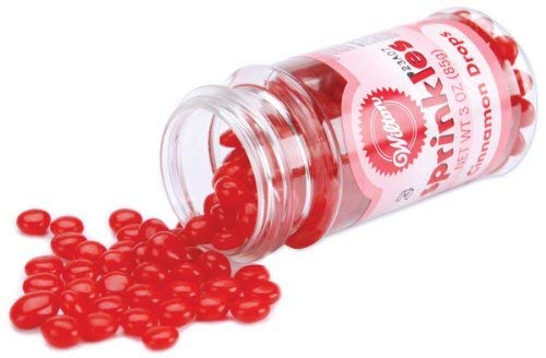 Wilton Cinnamon Drops Red Sprinkles 3 oz Bottle for Baking