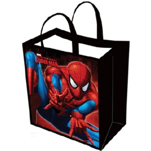 Marvel Spiderman Large Tote Bag - Colorful Reusable Grocery Bag