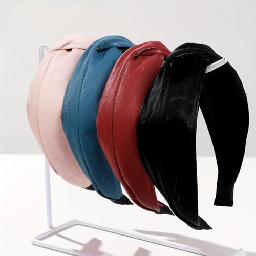 Twist Knot Headbands for Women Non Slip Wide Hair Bands 4PCS