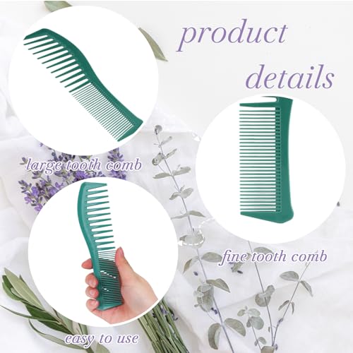 Mozeat Lens 2-Pack 7-Inch Double Tooth Hair Comb for Styling and Grooming