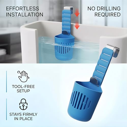 Adjustable Toilet Tank Tablet Holder - Silicone Bleach Dispenser