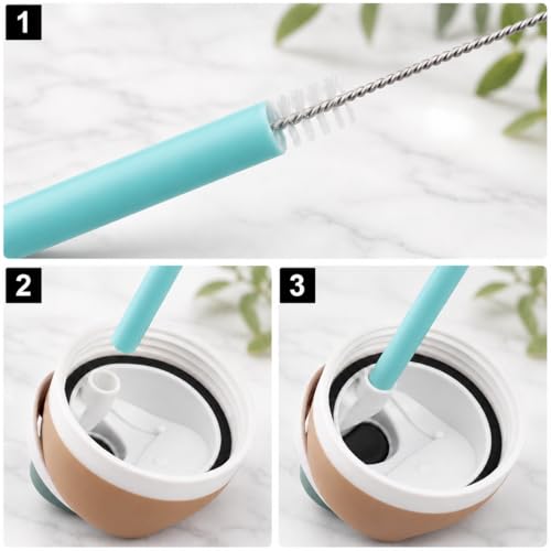 Joshey Replacement Straws for Owala FreeSip 40oz Bottles - 6 Pack