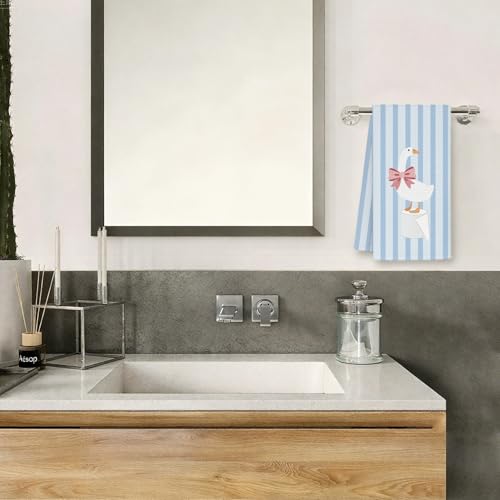 MOLYUB Goose and the Toilet Paper Decorative Waffle Hand Towel 16x24
