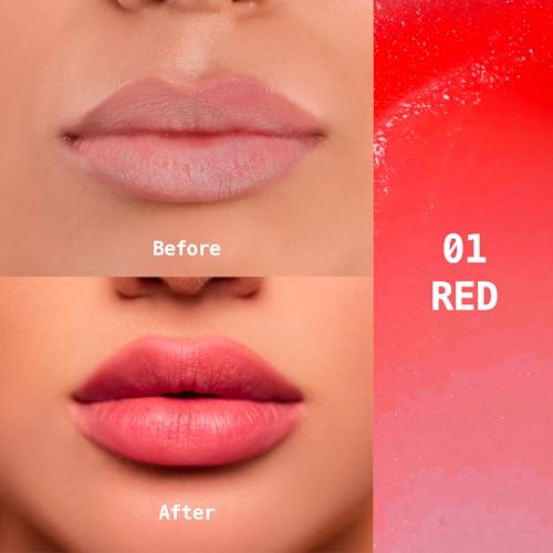 Ruby Kisses Tinted Lip Balm with Coconut Oil & Vitamin E - Red Sheer Color