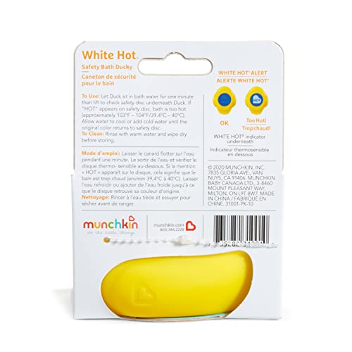 Munchkin White Hot Safety Bath Ducky Toy for Babies