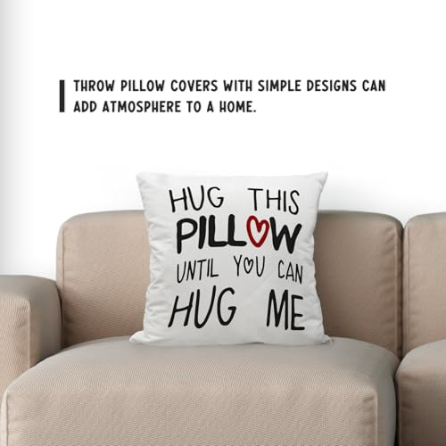 Romantic Reversible Throw Pillow Cover - 18x18 Flannel Cushion for Couples