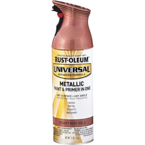 Rust-Oleum Universal Metallic Spray Paint, Desert Rose Gold - 11 oz