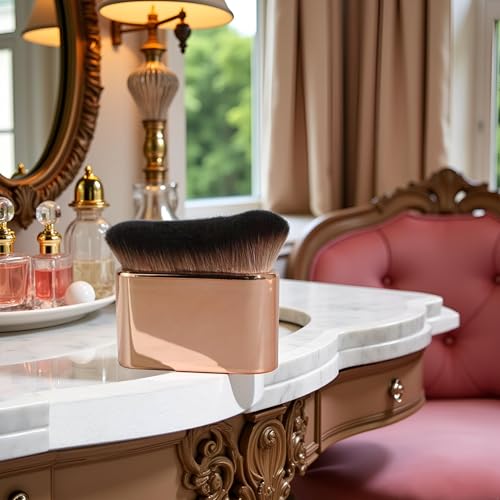 Self Tanning Brush Rose Gold Soft Bristles for Face and Body Makeup