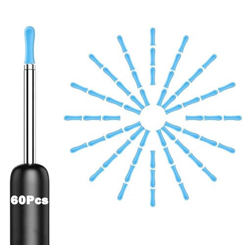 JFGLORIX 60 Pcs Replacement Ear Tips for 3.5mm Otoscope Ear Camera