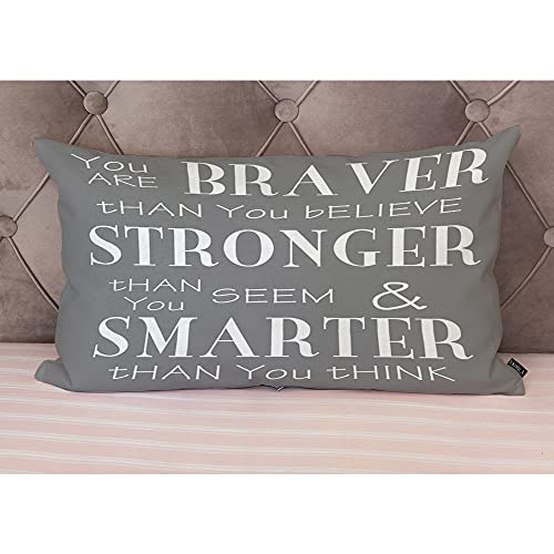 Inspirational Life Quotes Throw Pillow Cover 12x20" - EKOBLA