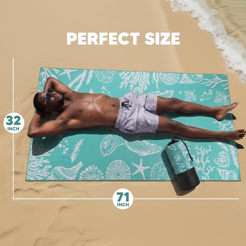 Utopia Towels Turtle Microfiber Beach Towel - 32x71 Inch
