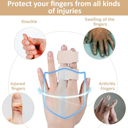 8 PCS Elastic Buddy Tape for Broken Toe, Finger Buddy Tape Finger Straps, Reusable Finger Buddy Straps for Broken Toe Support